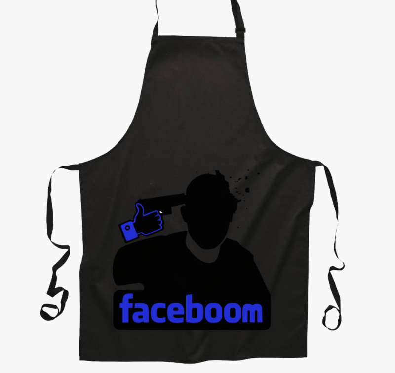 Faceboom kötény — Fekete
