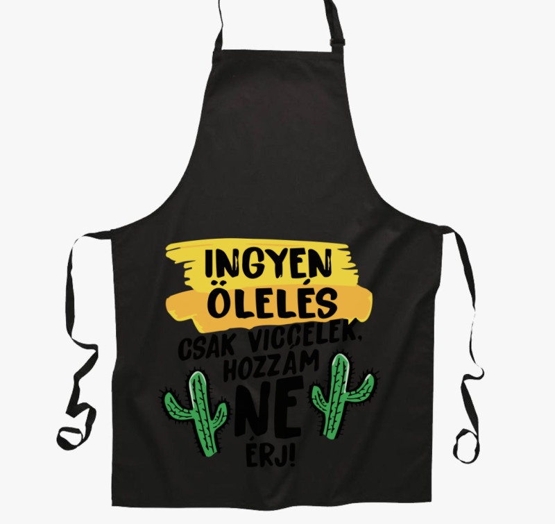 Ingyen ölelés kötény — Fekete