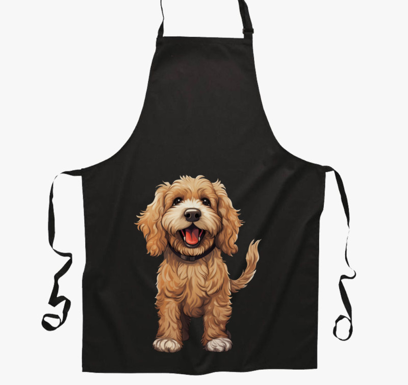Cockapoo kötény — Fekete