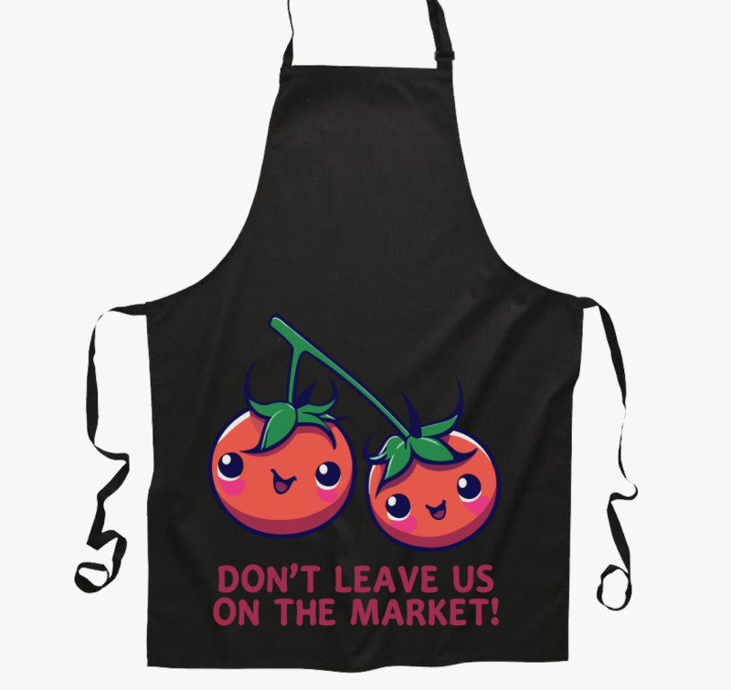Market tomato kötény — Fekete
