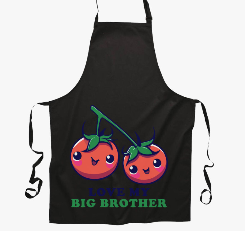 Tomato big brother kötény — Fekete
