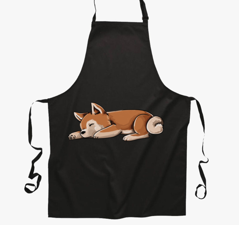 Akita shiba inu kötény — Fekete