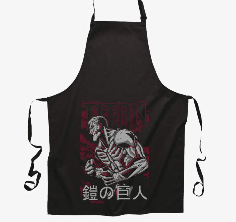 Attack On Titan - The Armored Titan kötény — Fekete