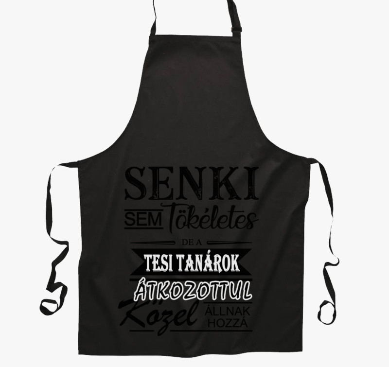 Tesi tanár kötény — Fekete