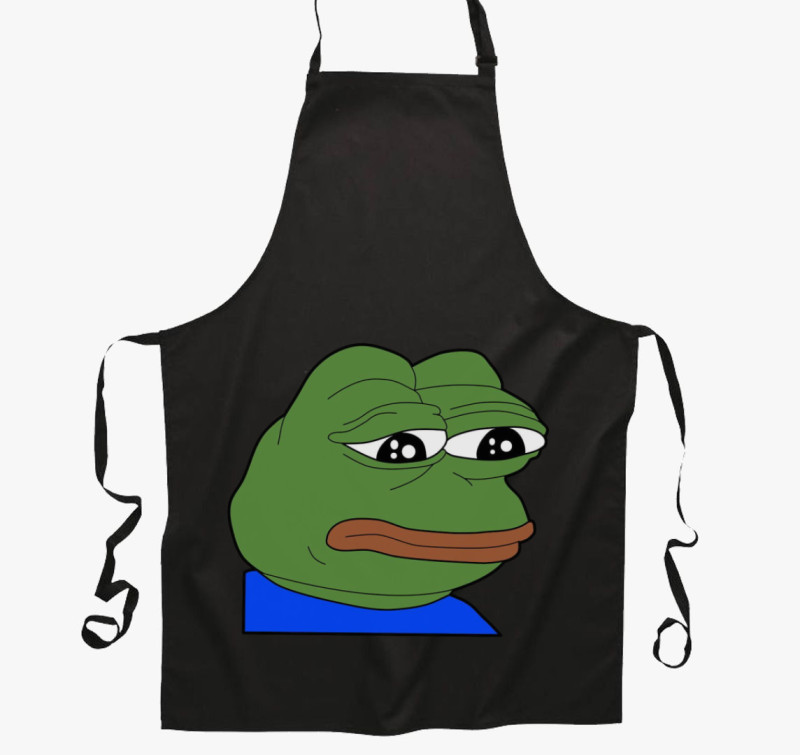 Pepe a Béka kötény — Fekete