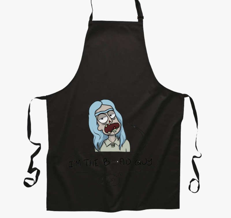 Rick és Morty - Billie Eilish Rick kötény — Fekete