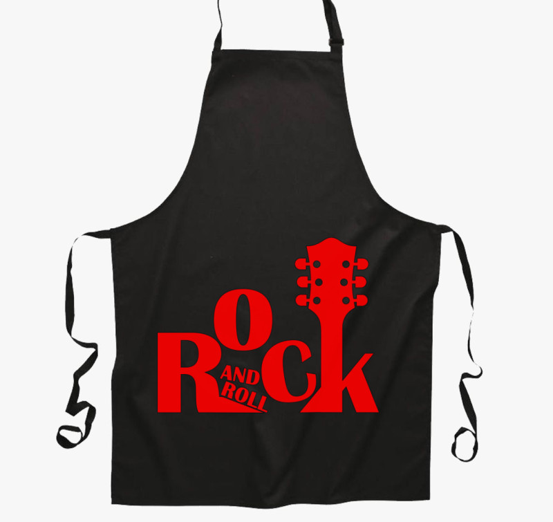Rock & Roll kötény — Fekete
