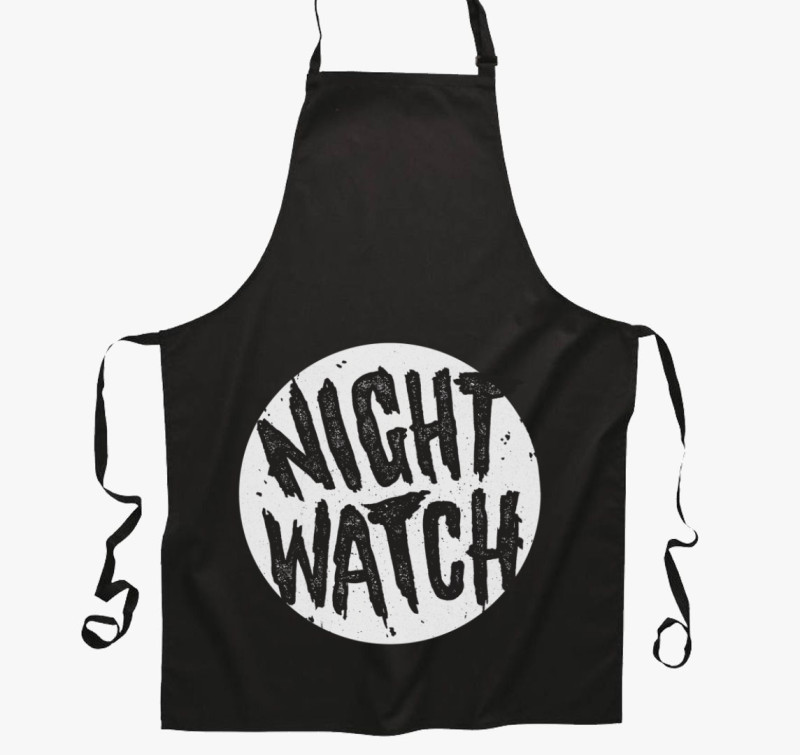 Night Watch kötény — Fekete