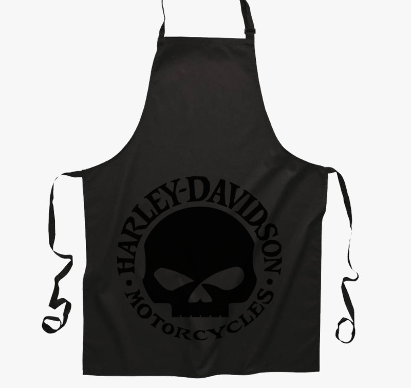 Harley Davidson kötény — Fekete