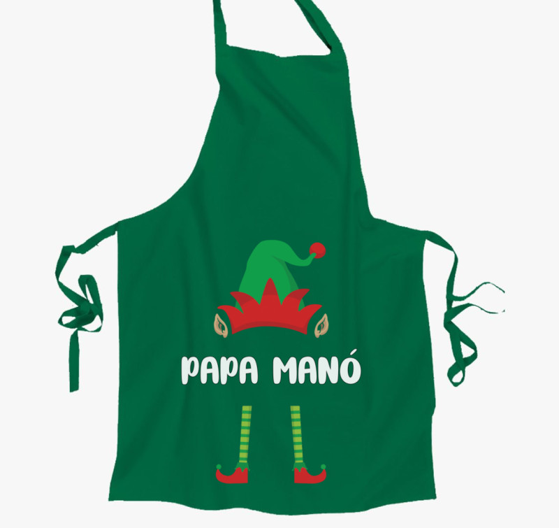 Papa manós kötény — Kelly zöld
