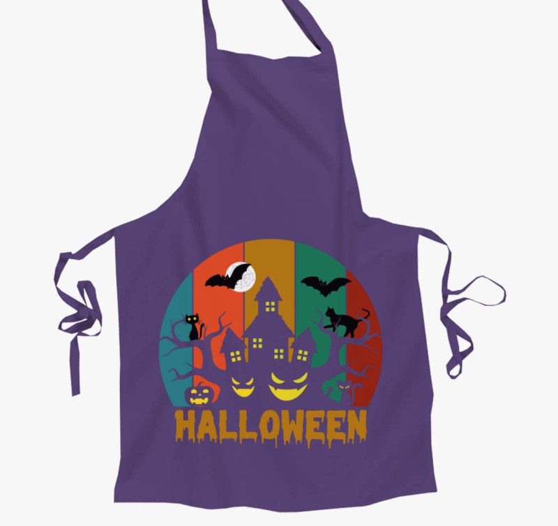 Halloweeni éjszaka kötény — Lila