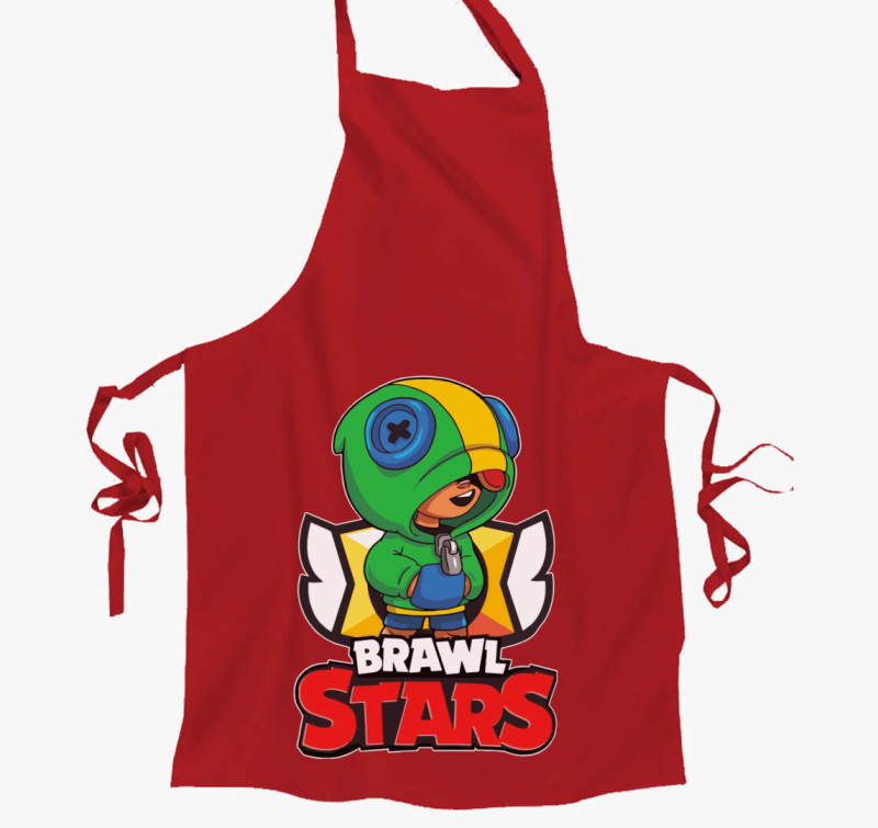 Brawl Stars - Leon kötény — Piros