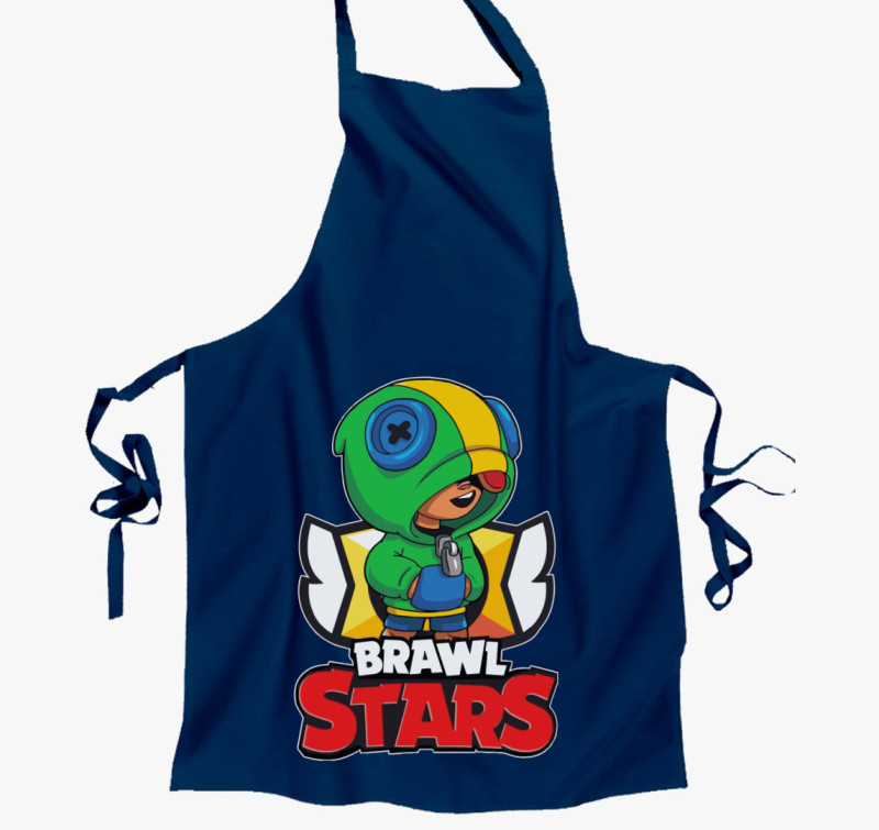 Brawl Stars - Leon kötény — Tengerészkék