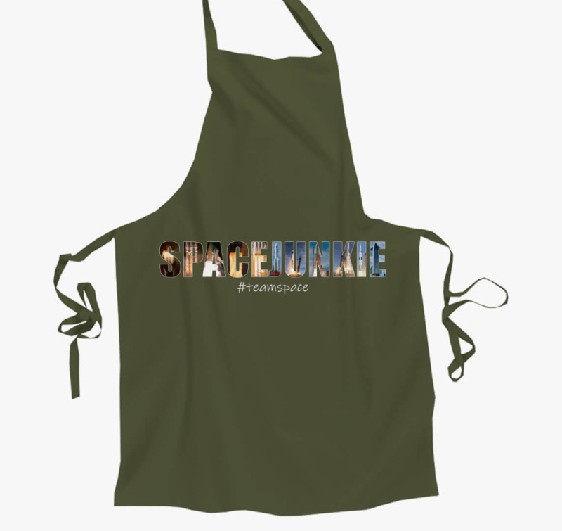 Spacejunkie #teamspace kötény — Zöld