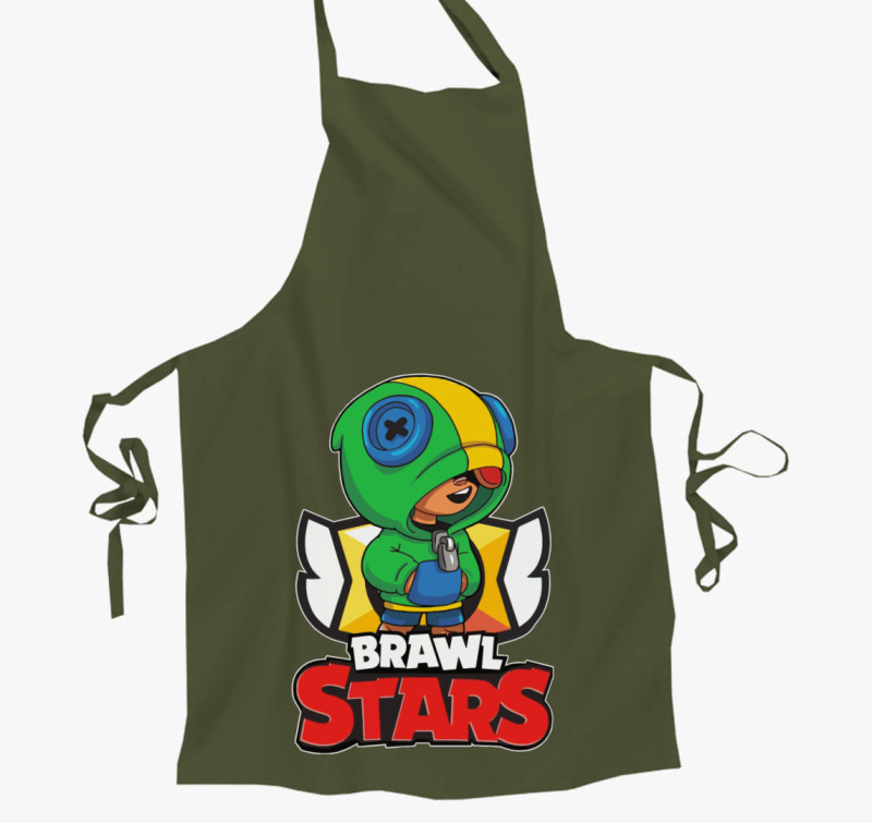 Brawl Stars - Leon kötény — Zöld