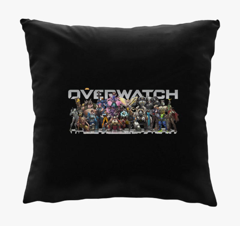 Overwatch párna - Gamer — Fekete