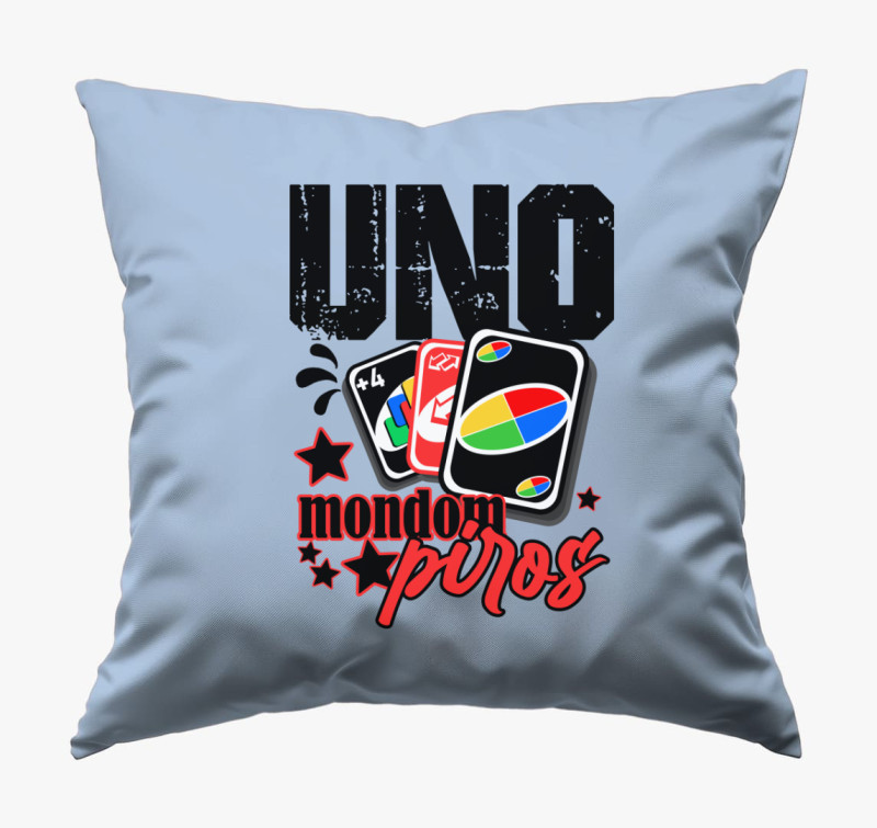 UNO kártyás párna — Kék