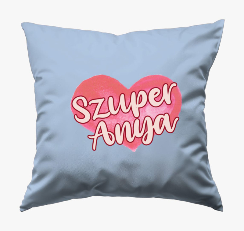 Anyák napi Szuper anya párna — Kék