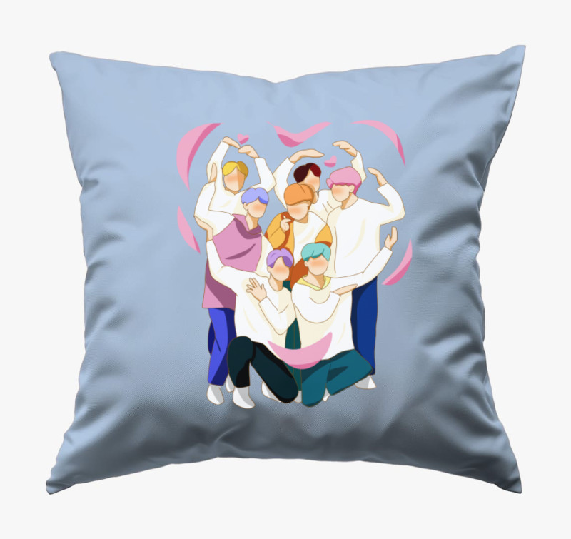 BTS szerelem párna — Kék