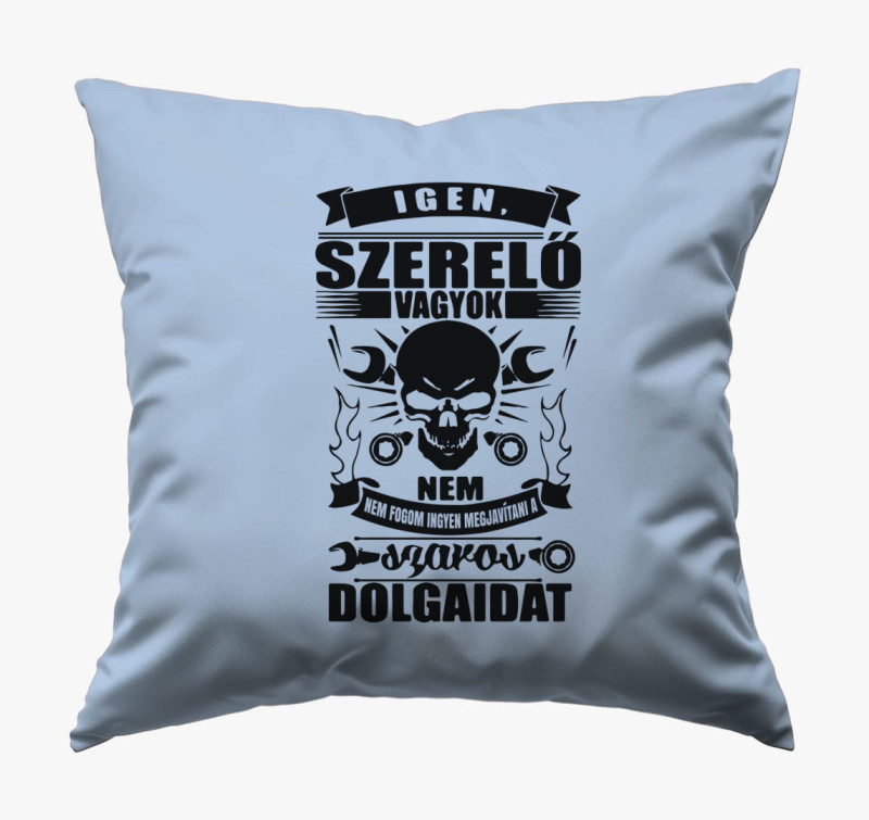 Szerelő vagyok párna — Kék