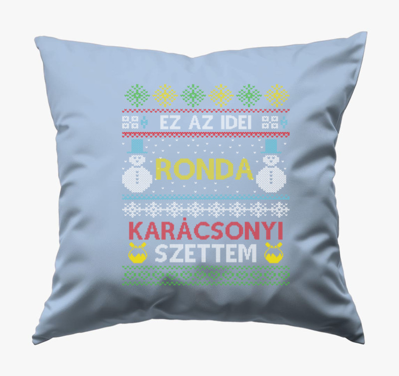 Ronda karácsonyi párna — Kék