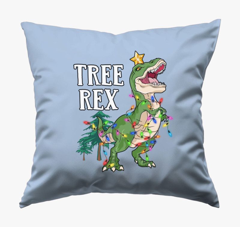 Tree Rex karácsonyi párna — Kék