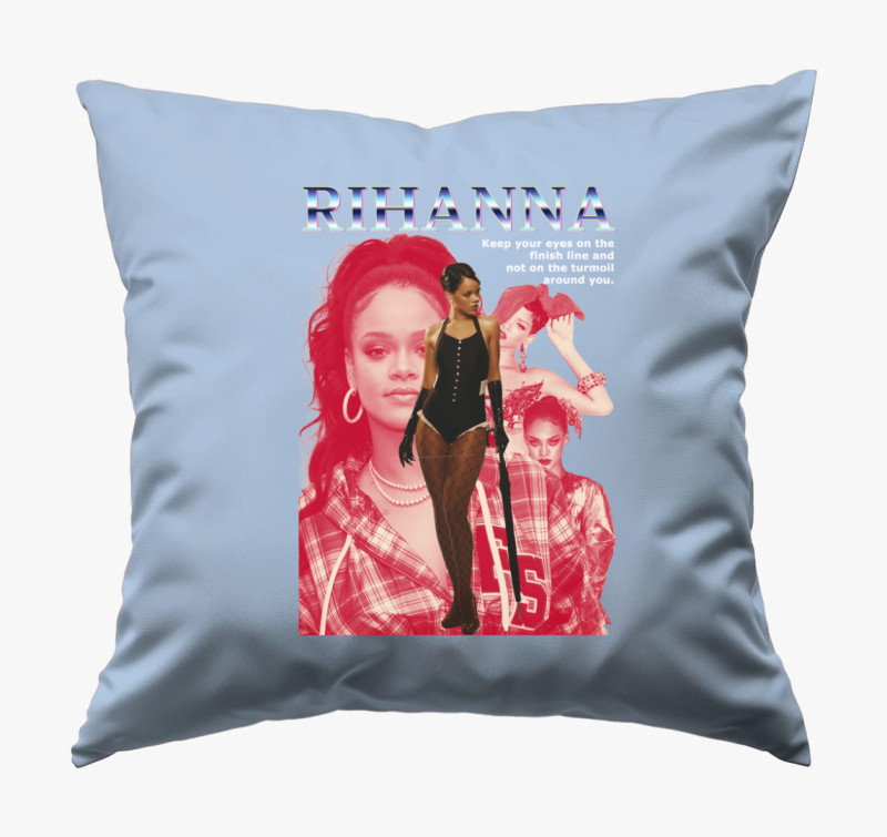 Rihanna párna — Kék