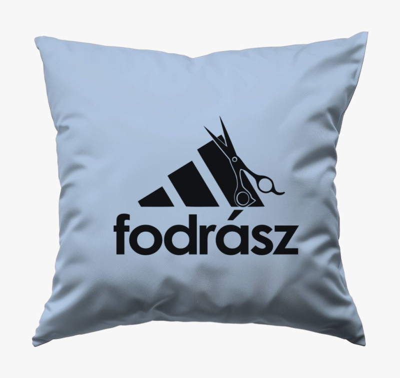 Fodrász márkás párna — Kék