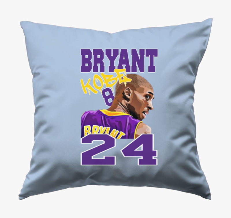 Kobe Bryant festmény párna — Kék