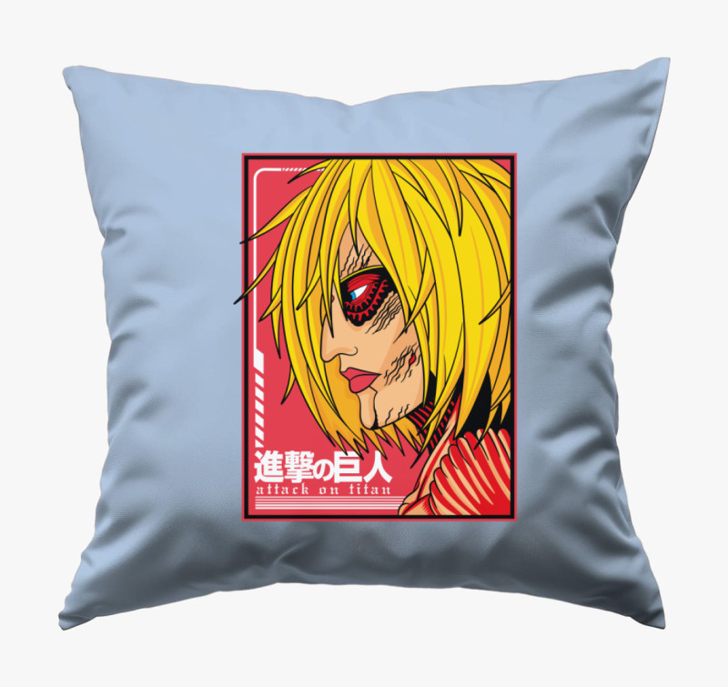 Attack on Titan - Női Titán párna — Kék