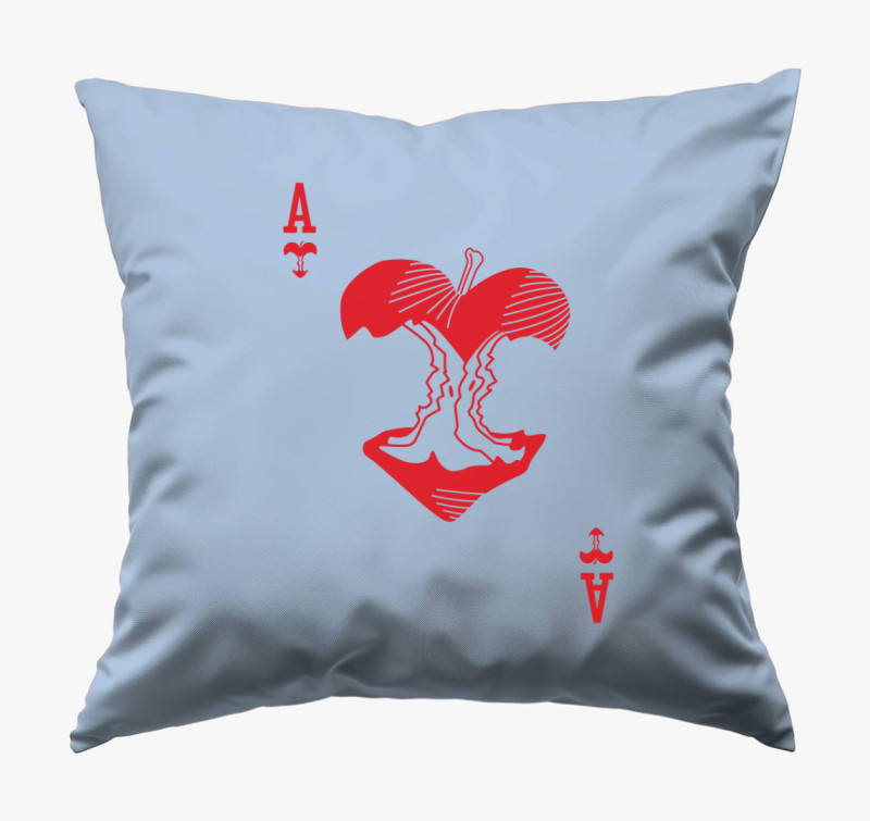 Alice Poker párna — Kék
