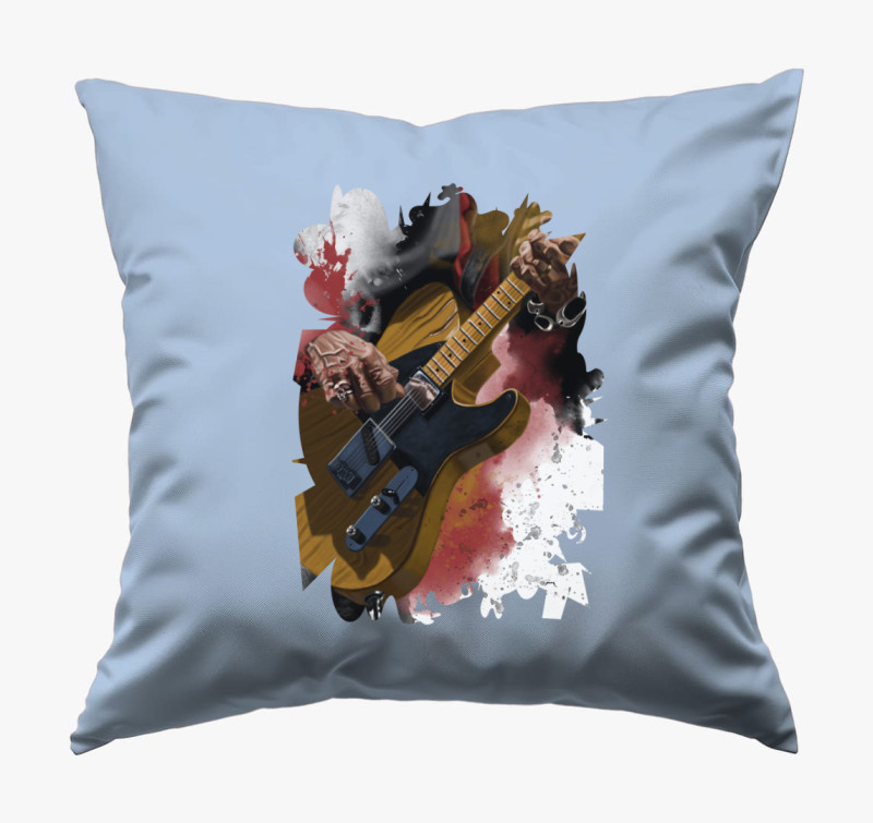 Keith Richards gitár párna — Kék