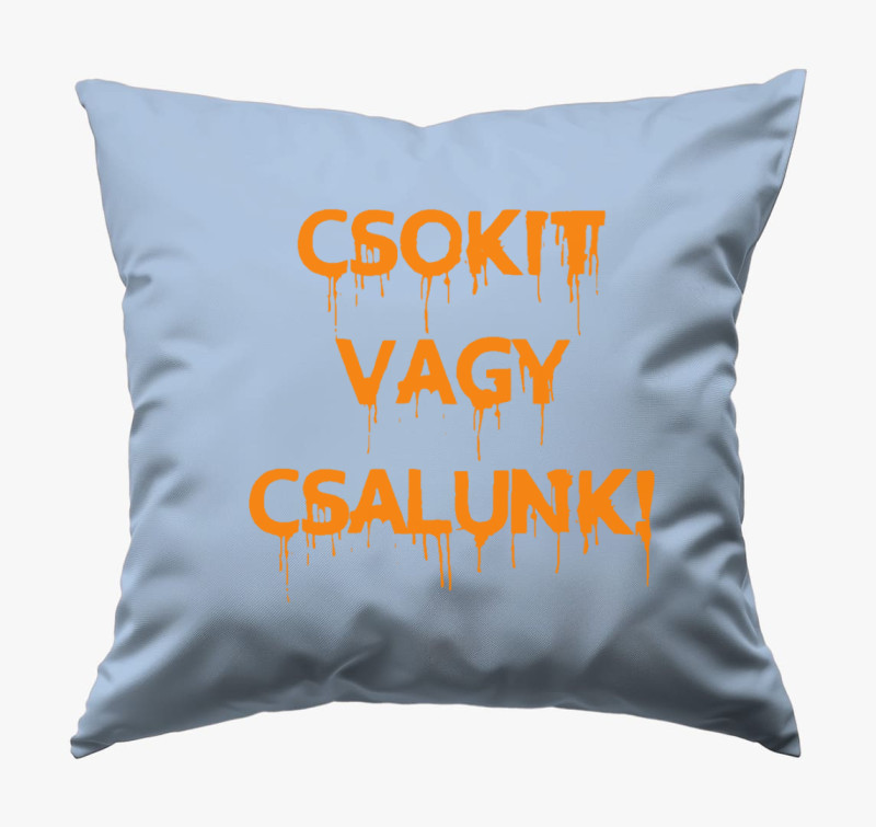 Csokitvagycsalunk párna — Kék