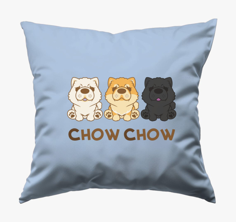 Chow Chow párna — Kék