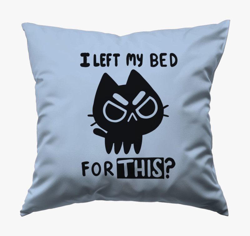 I left my bed párna — Kék
