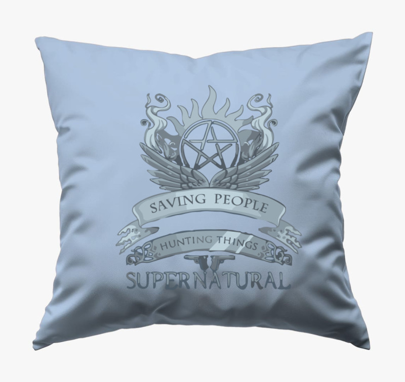 Supernatural saving people párna — Kék