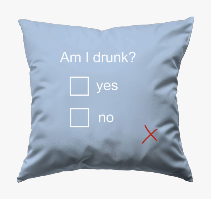 Am I drunk párna — Kék