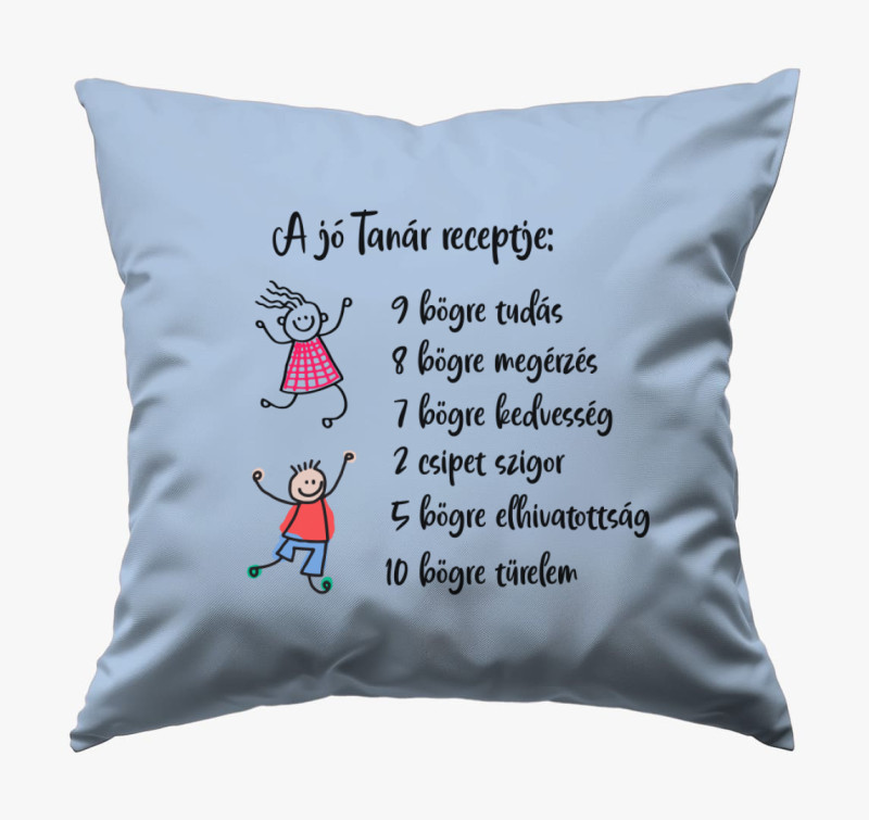 Jó tanár párna — Kék