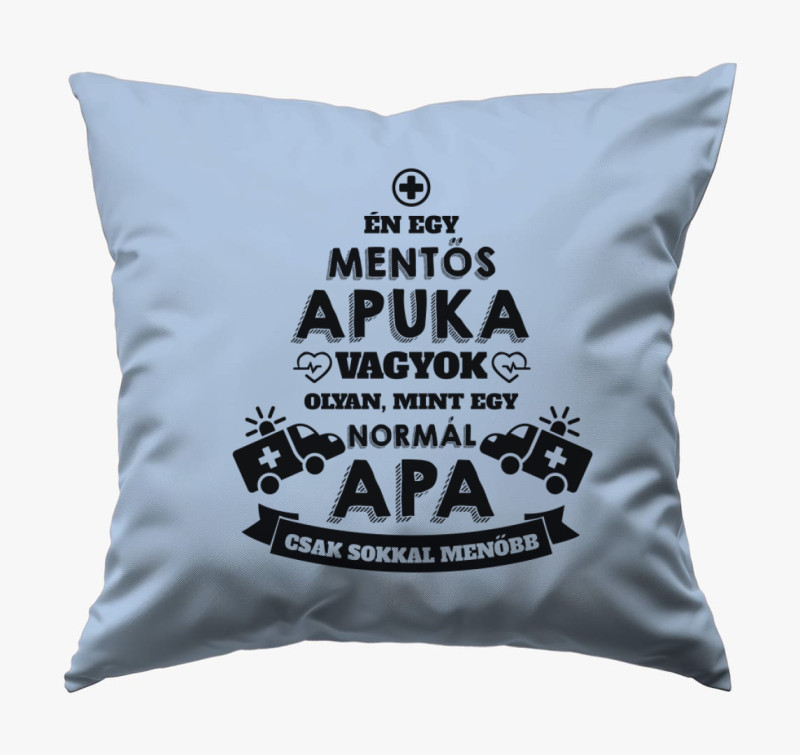 Mentős apuka párna — Kék