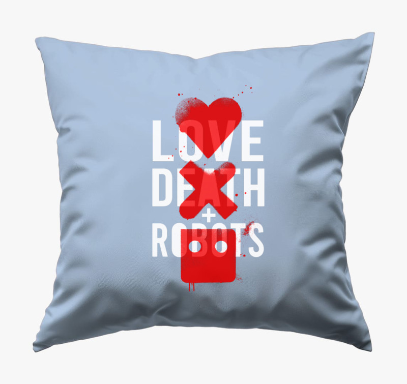 Love Death & Robots párna — Kék