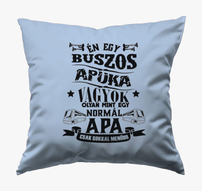Buszos apuka párna — Kék