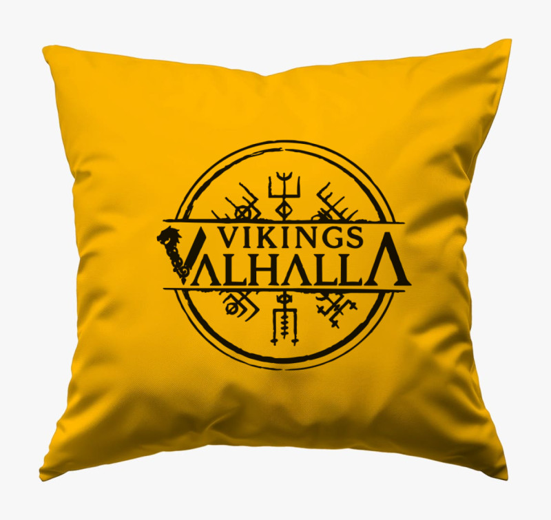 Vikings valhalla párna — Napsárga