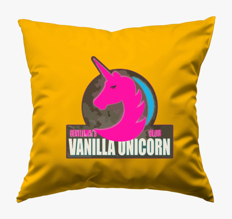 Vanilla unicorn párna — Napsárga