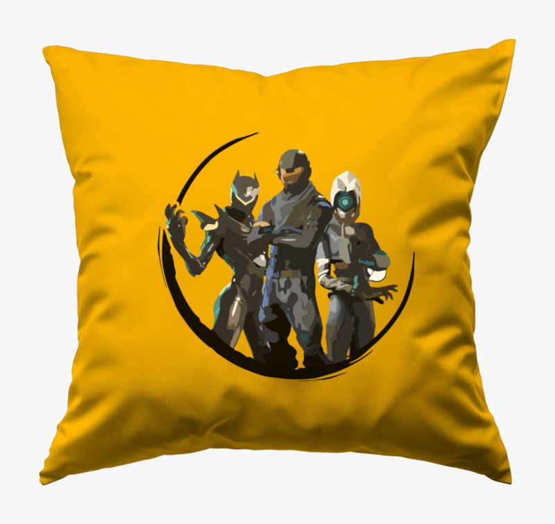 Fortnite Art párna — Napsárga