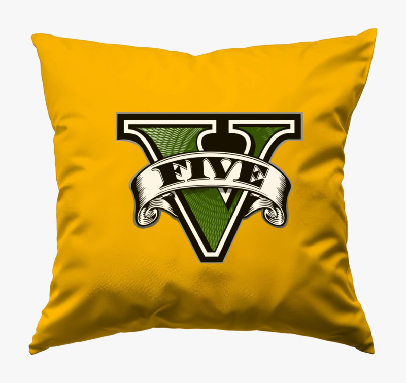 GTA Five párna — Napsárga