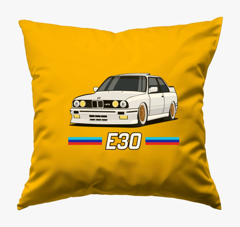 BMW e30 autó párna — Napsárga