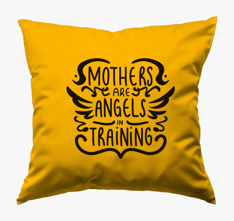 Mothers Angels párna — Napsárga