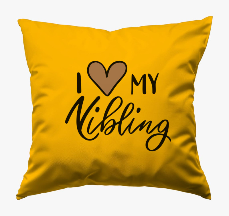 I love my Nibling párna — Napsárga