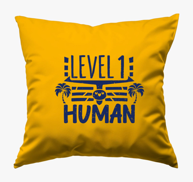 Level 1 Human kék párna — Napsárga