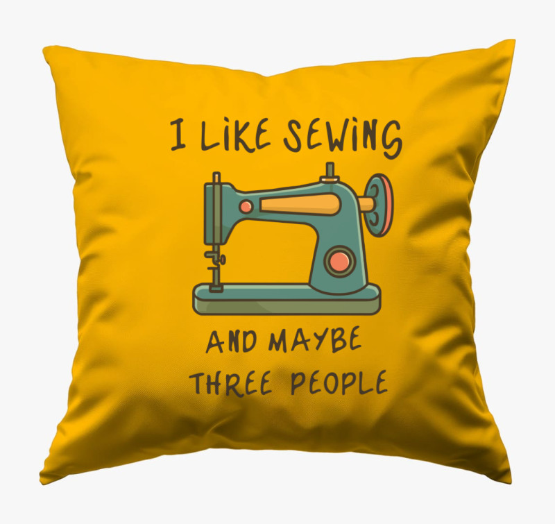 I like sewing párna — Napsárga
